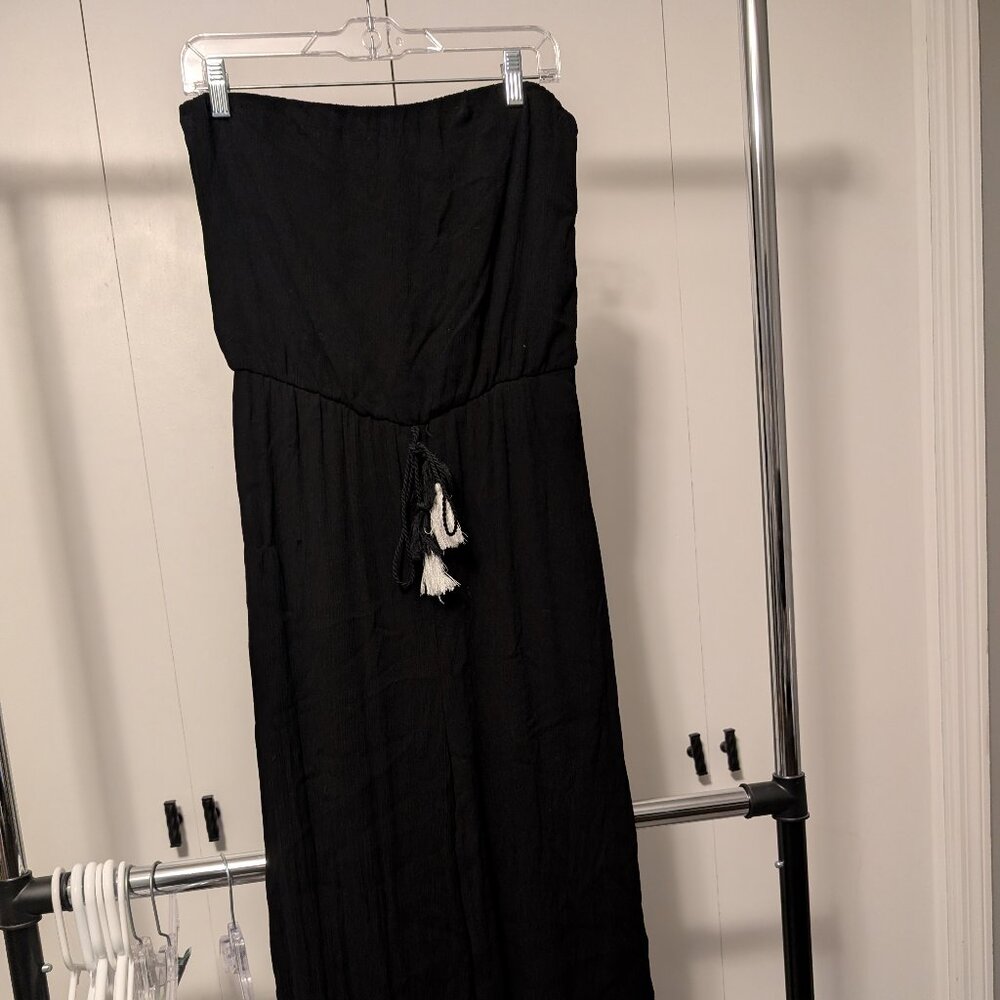 Strapless romper